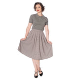 BETTY CHECK PLEAT SKIRT