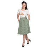 STRIPE AND RIPE WRAP SKIRT