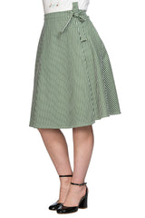 STRIPE AND RIPE WRAP SKIRT