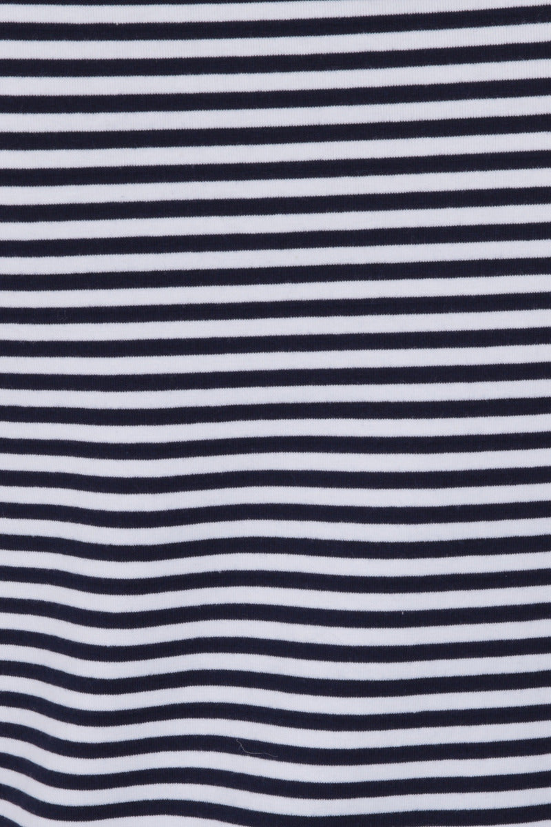 Banned Retro 1950's Stripe Nautical Boat Neck Vintage Dorothy Top Navy