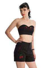 Banned Retro Pick Me Cherry Skull Rockabilly Tube Top