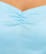 Banned Retro Winnie Off Shoulder Vintage Top Baby Blue
