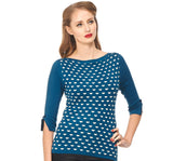 CHARMING HEART KNIT TOP