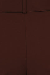 Banned Joanna 40s Wide Leg Trousers - Vintage Style Belted Comfort Pants-Brown