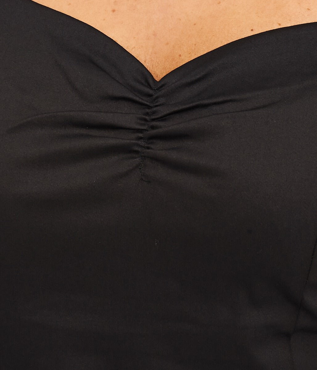 Banned Retro Winnie Off Shoulder Vintage Top Black