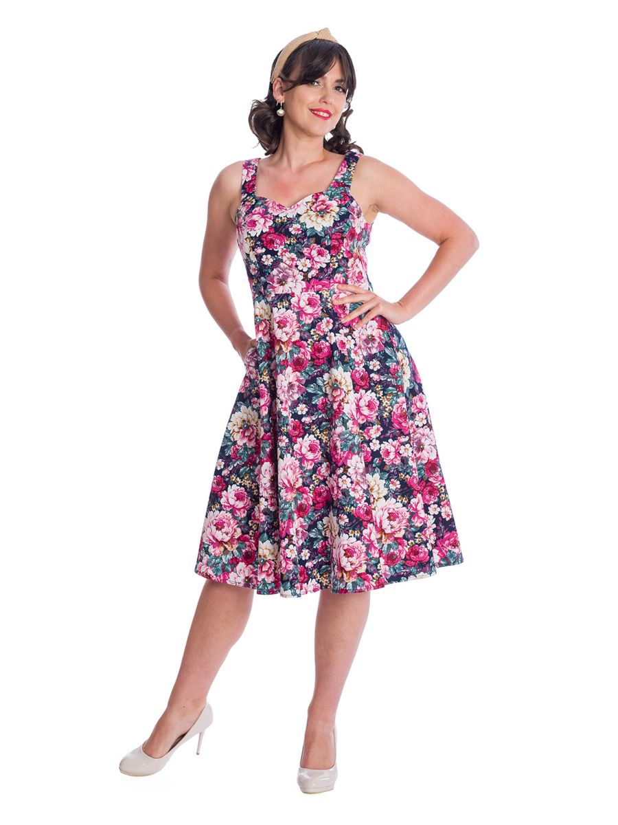 50's Style Lady Jane Bloom Dress by Banned Retro