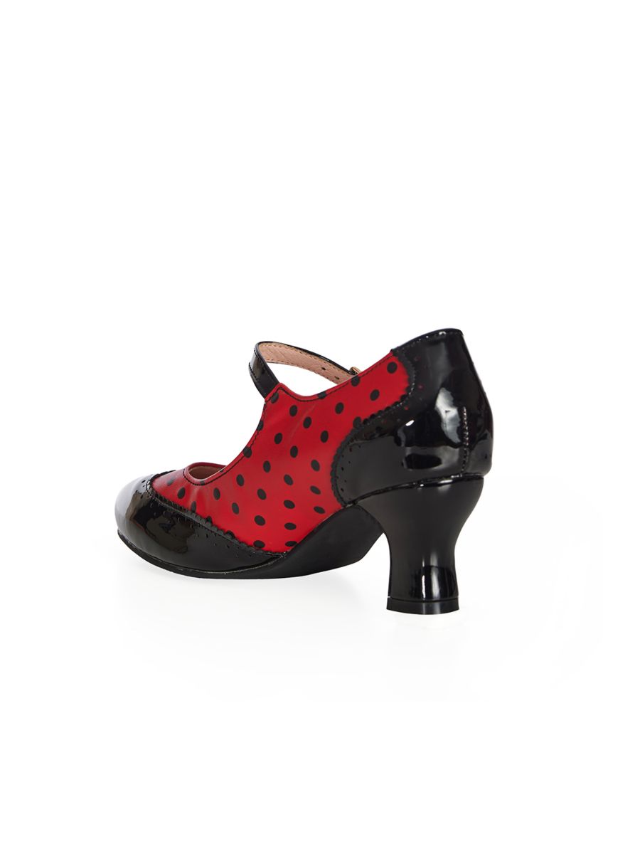  STEPPIN' STYLE MARY JANE HEELS Red