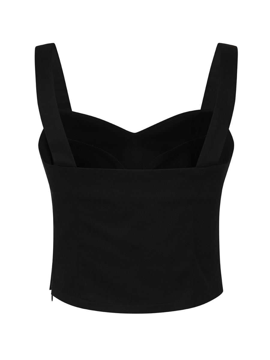 Maisie plain top Black