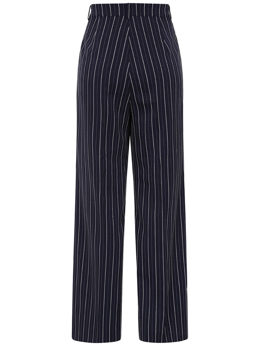 MARTHA SAIL STRIPE TROUSER Navy