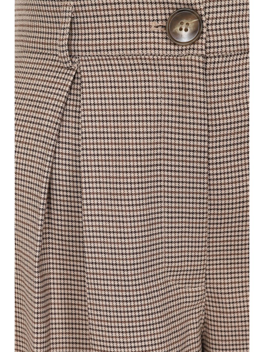 Eliza houndstooth trousers Brown