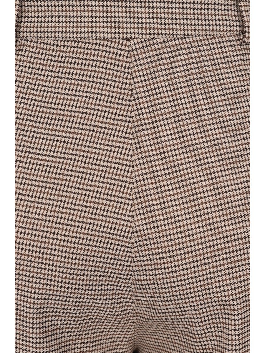 Eliza houndstooth trousers Brown