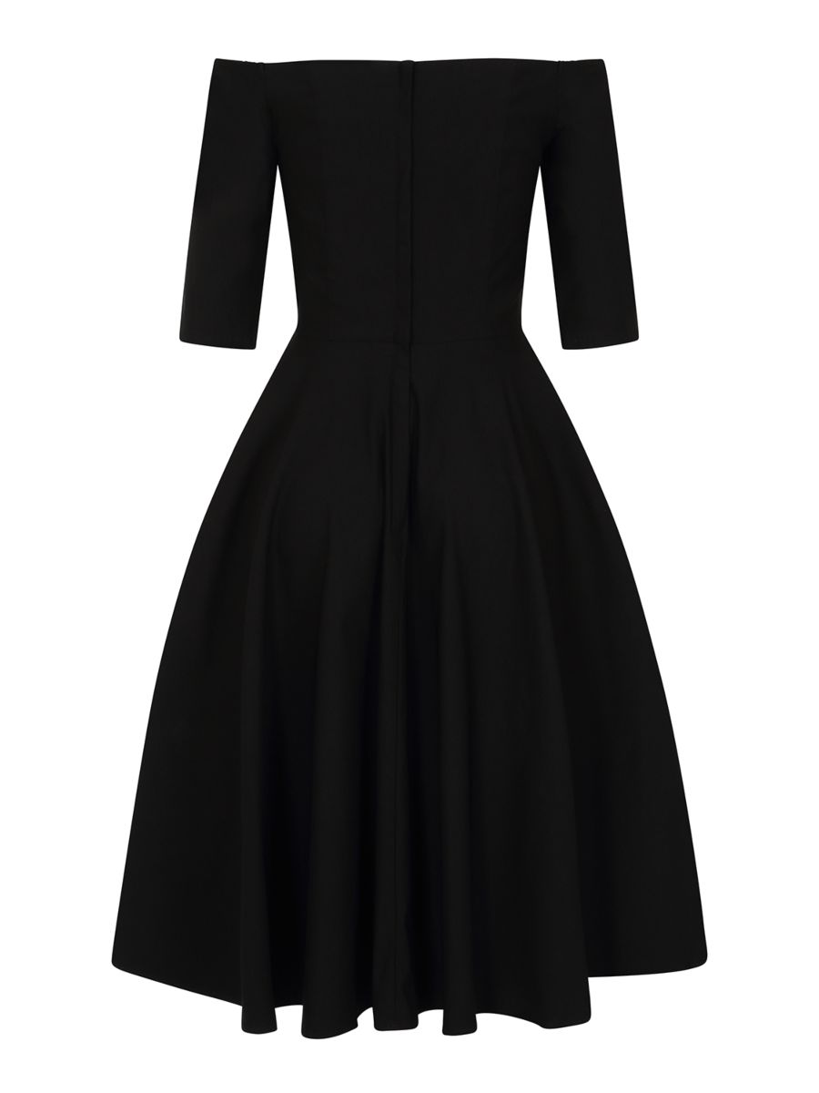 Amalia swing dress Black